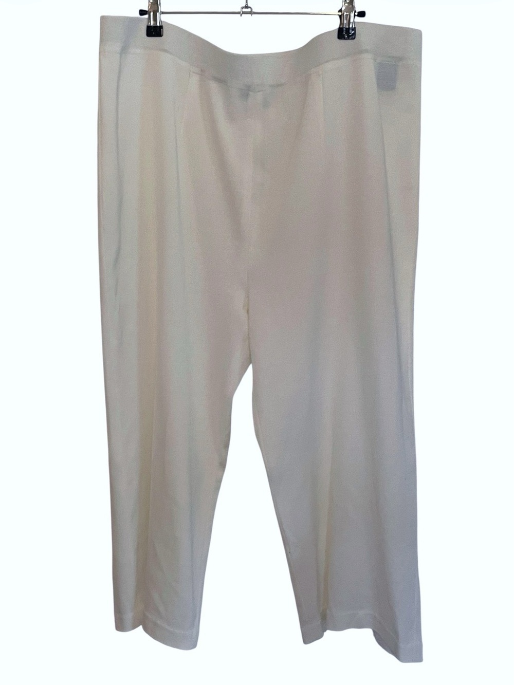 Misook Cream Stretch Casual Pants